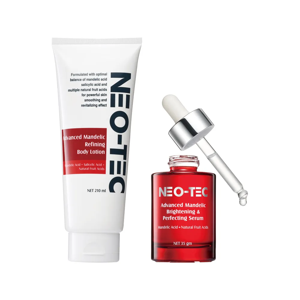 【NEO-TEC】高濃度複合杏仁酸組(14%複合杏仁酸身體乳210ml+12%複合杏仁酸煥顏菁萃35gm)