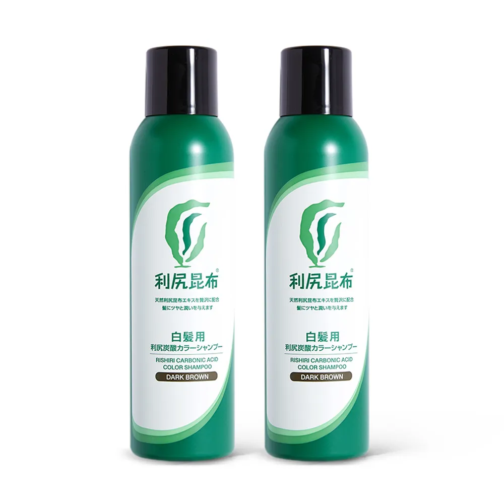 【Sastty】白髮專用利尻昆布染髮慕斯180gx2入(碳酸遮白/滋養頭皮/修護髮絲)