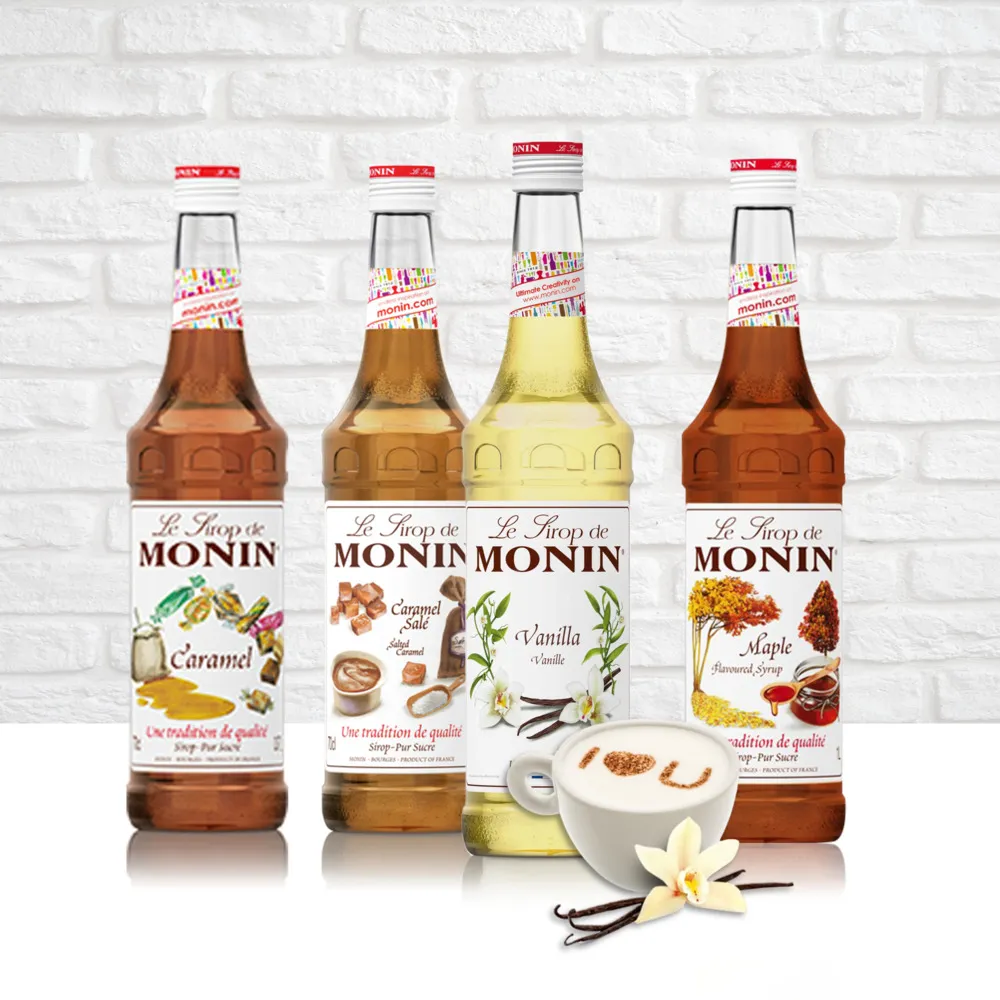 【MONIN】系列風味糖漿700ml(焦糖風味/香草風味/楓糖風味/海鹽焦糖風味　任選)