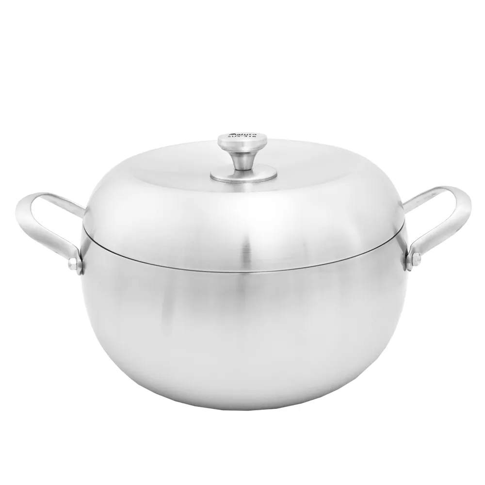 瑪露塔七層不鏽鋼漲形湯鍋-附蓋-28cm(蘋果湯鍋)