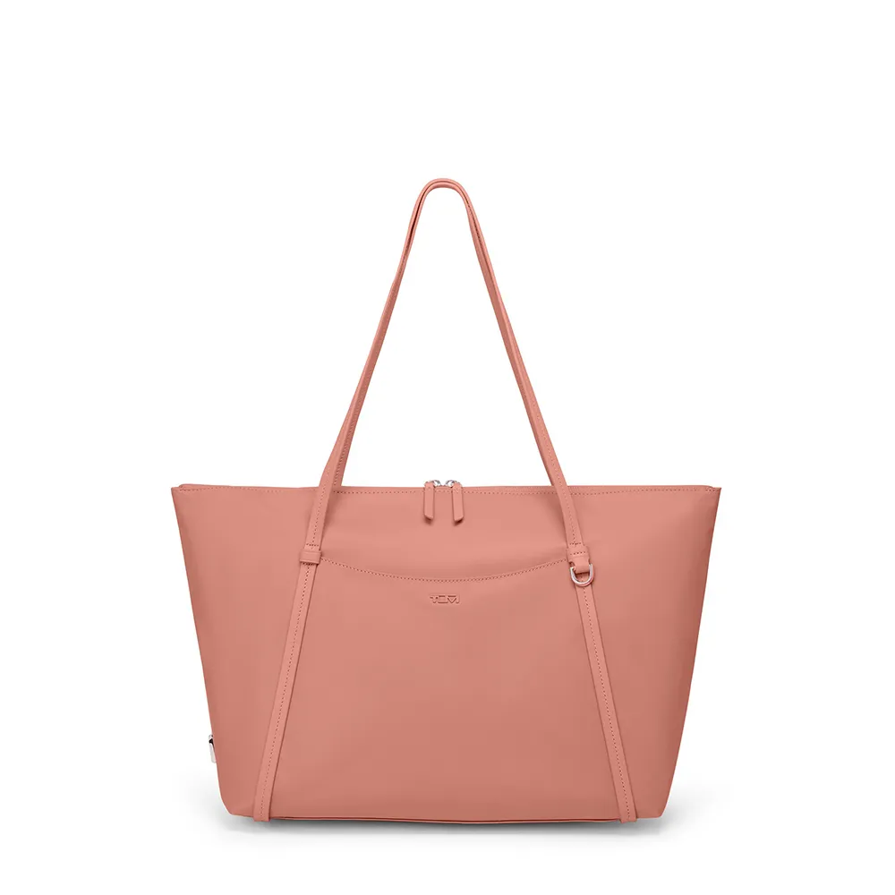 【TUMI】Voyageur Q Tote 都會時尚托特包 - 粉陶色(TUMI 官方旗艦店)
