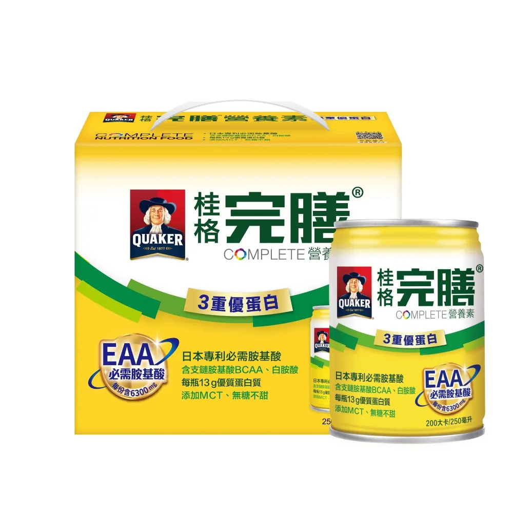 【桂格完膳】營養素3重優蛋白禮盒250mlx6/組(保健禮盒)