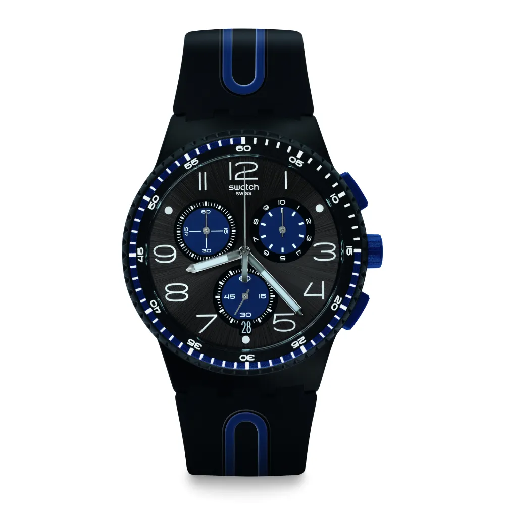 【SWATCH】KAICCO 運動手錶/男錶/女錶/瑞士製造 SUSB406(42mm)