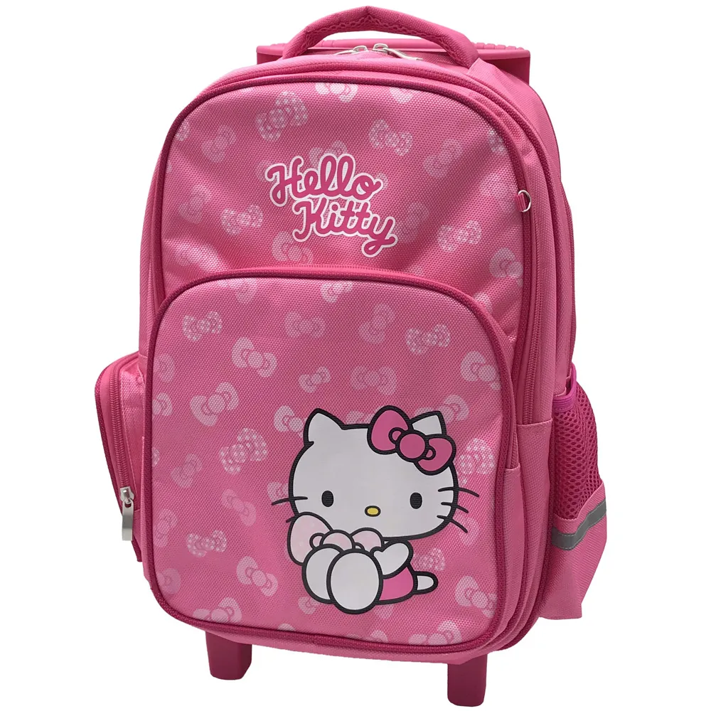 【SANRIO 三麗鷗】Hello Kitty三段拉桿書包(台灣正版授權)
