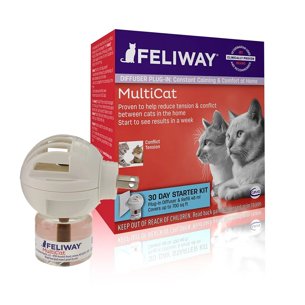 【FELIWAY】費利威法國貓咪費洛蒙插電組48ml(貓咪費洛蒙  壓力釋放)
