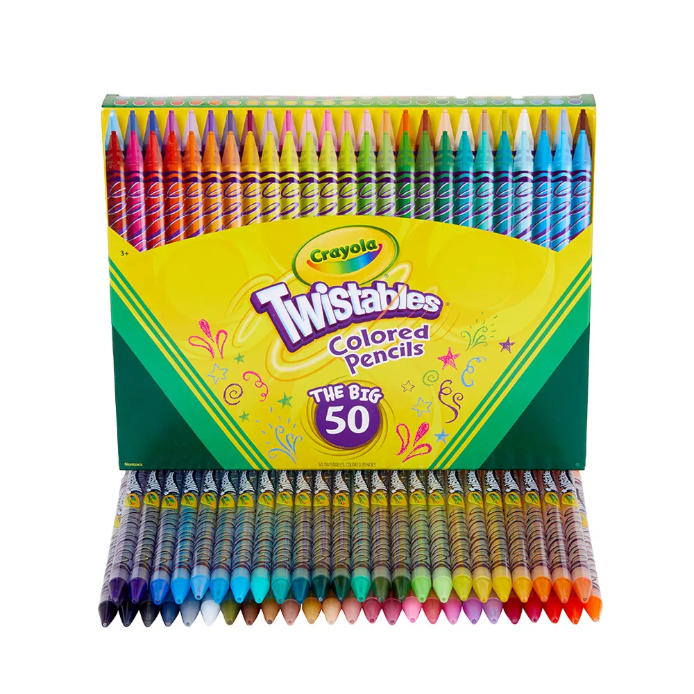 【crayola 繪兒樂】旋轉彩色鉛筆50色
