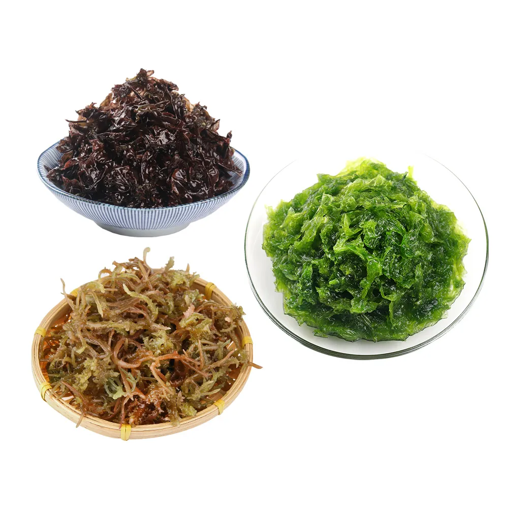 【愛上海鮮】澎湖精選海味6包組(珊瑚草50g±10%/包x2+紫菜75g±4.5%/包x2+海菜300g±10%x2)