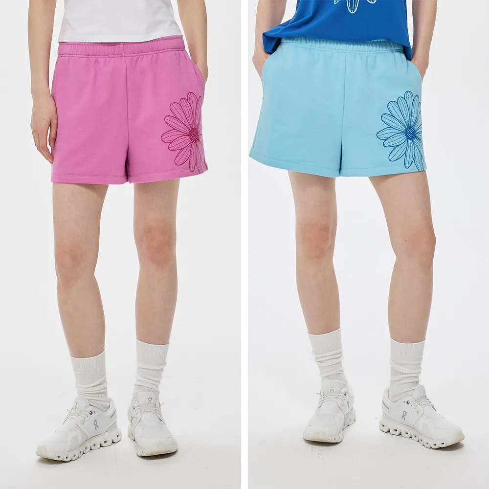 【MARDI MERCREDI】棉質短褲 經典小雛菊 SWEAT SHORTS FLOWER