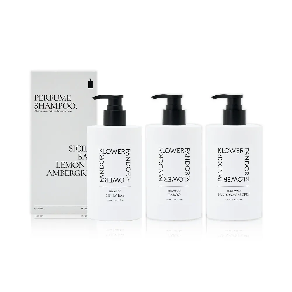 【KLOWER PANDOR】KP記憶香氛 ME TIME時光香水洗髮露480ml-3入組(多款任選)
