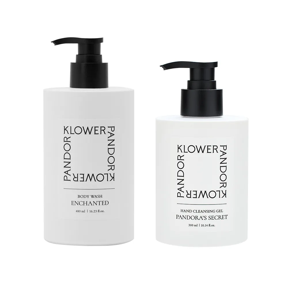 【KLOWER PANDOR】KP記憶香氛 ME TIME時光香水嫩白沐浴露480ml+淨嫩抗菌洗手露300ml(多款任選)
