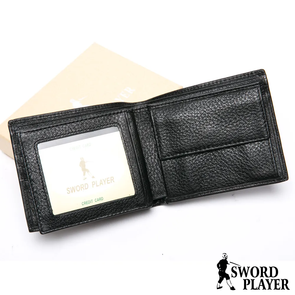 【SWORD PLAYER】雙11 莎普爾商務菁英專屬真牛皮4卡2照零錢袋短夾