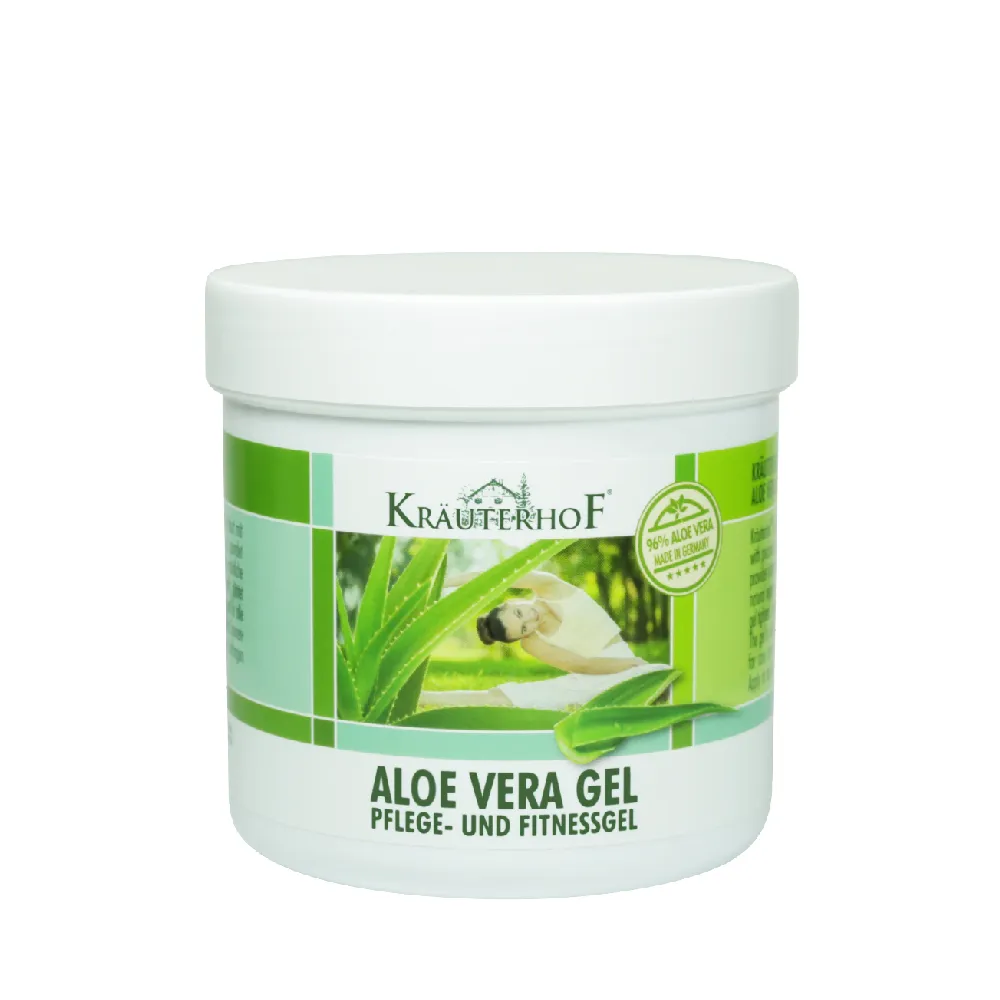 【德國 草本莊園KRAUTERHOF】96%蘆薈保濕凝膠 250ml*3入組(舒緩鎮靜 曬後修復 保濕鎖水 控油調理)