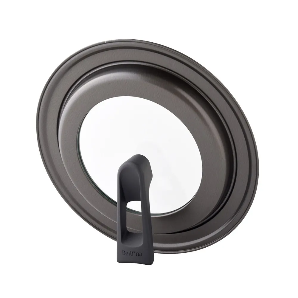 【Arnest】Bellfina可立式玻璃鍋蓋-30cm(日本製 Arnest 26-30cm鍋子適用鍋蓋)
