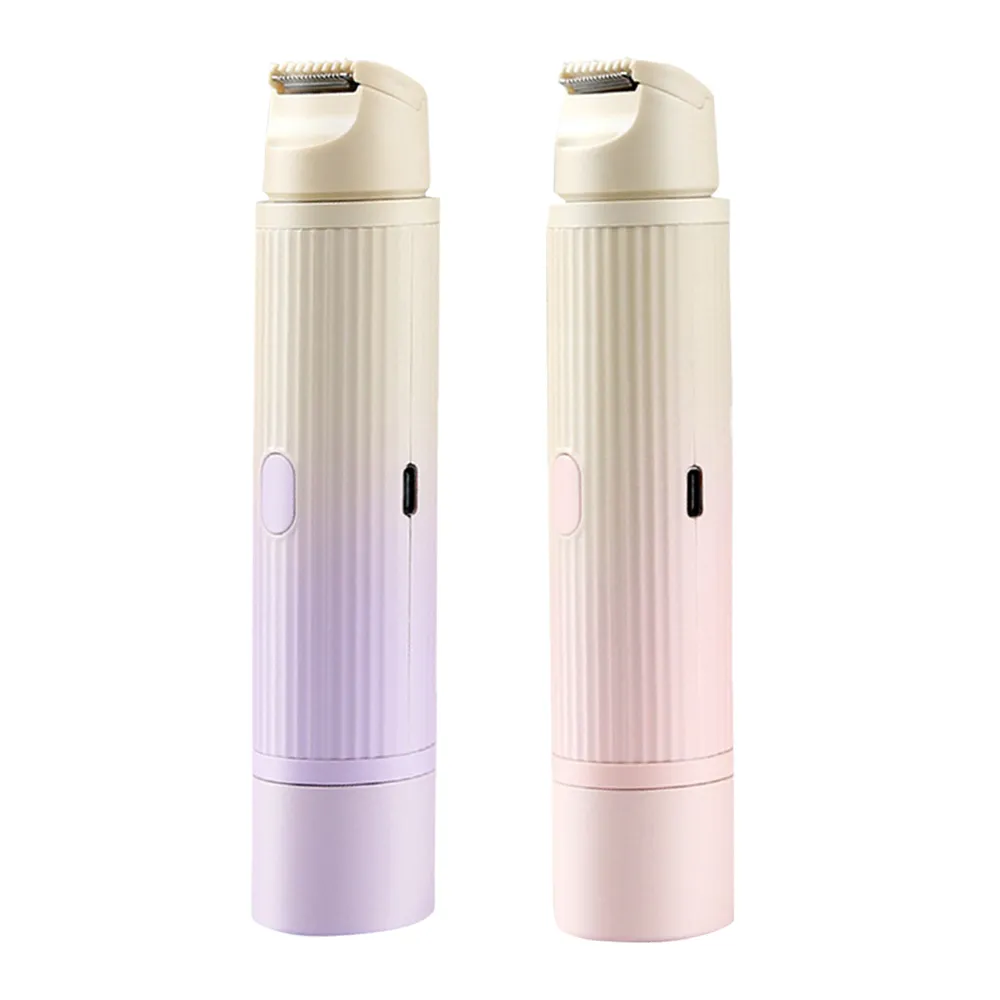 【AYOMY】二合一雙頭電動除毛刀 無線私處腋下除毛機 陶瓷刀頭剃毛器  電動美體刮毛刀 體毛修毛機 剃毛刀