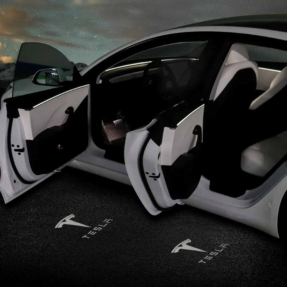 【TPARTS】特斯拉 Model 3/Y 煥新版 車門迎賓燈 照地燈 氣氛燈賓車標燈(特斯拉迎賓燈)