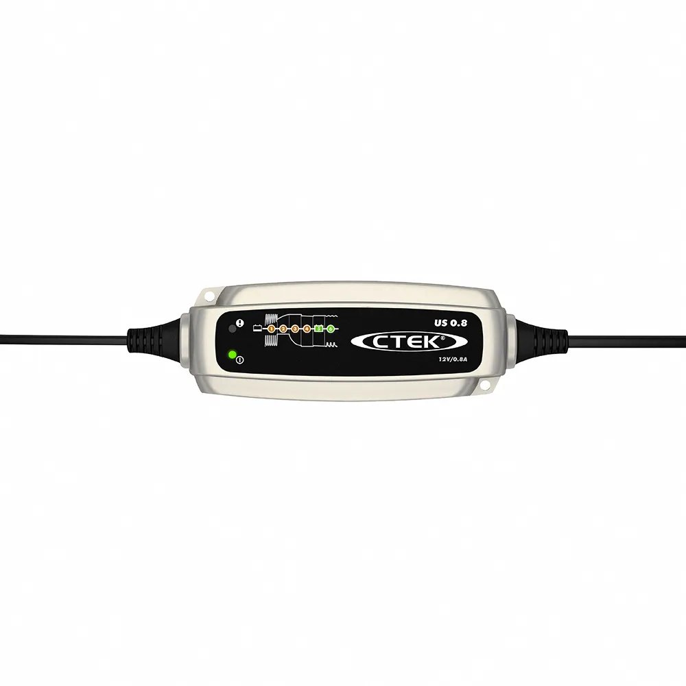 【CTEK】XS 0.8 智慧型電瓶充電器(US 0.8 適用各式機車、鉛酸電瓶、充電器)