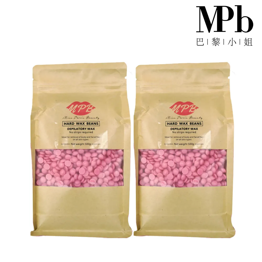 【MPB 巴黎小姐】玫瑰身體蠟豆 500g 2入（熱蠟除毛用）