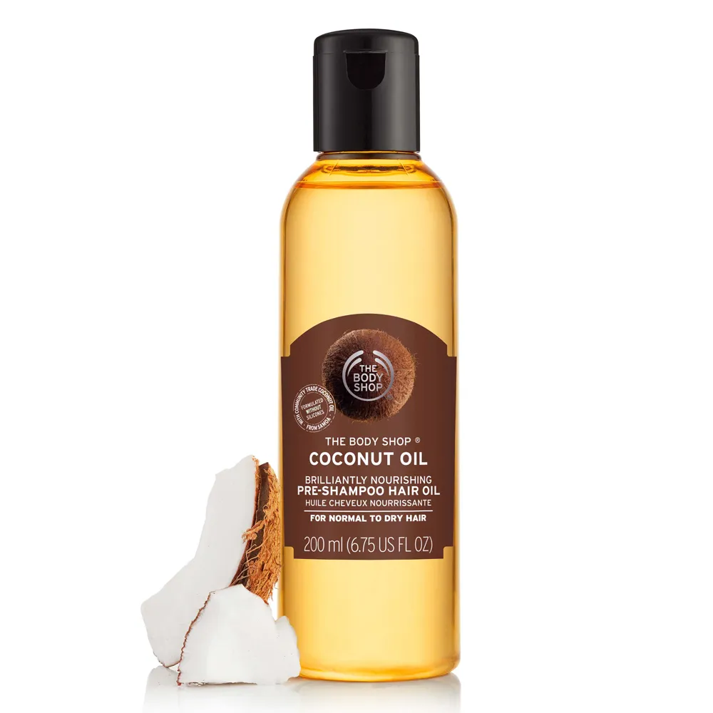【THE BODY SHOP 美體小舖】椰油亮采護髮油-200ML