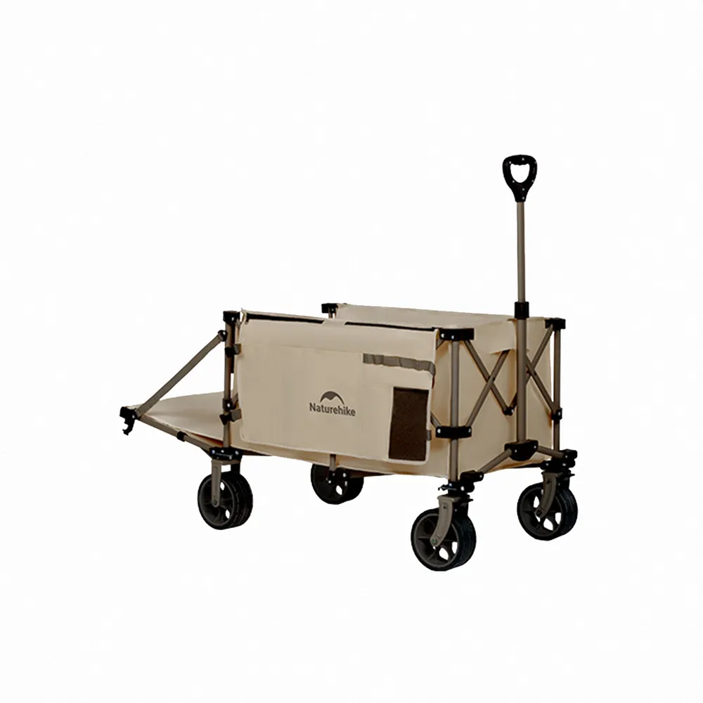 【Naturehike】輕折全地形聚攏折疊手推車 後開拖斗款150L+90L JJ017(台灣總代理公司貨)