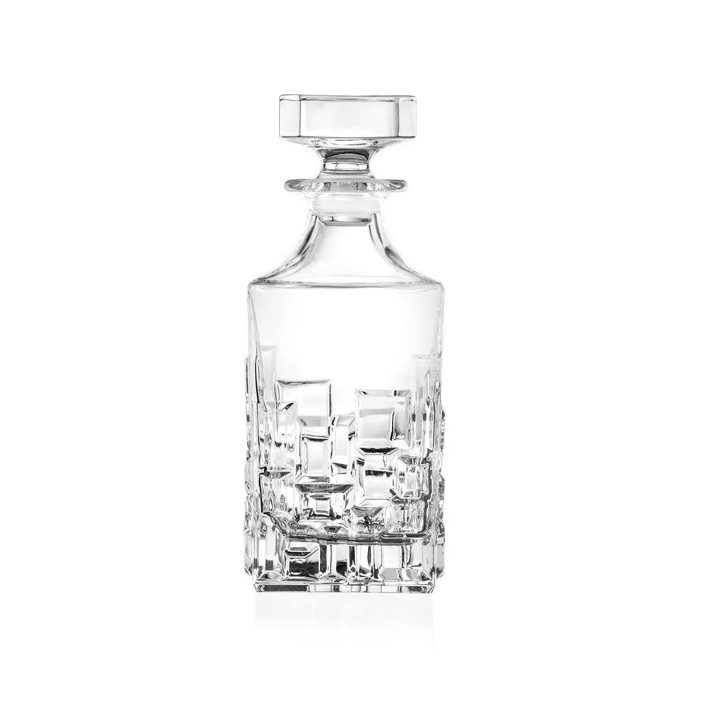 【RCR】義大利原裝 Etna系列 立體無鉛水晶 威士忌酒瓶/醒酒瓶 810ml｜送禮推薦