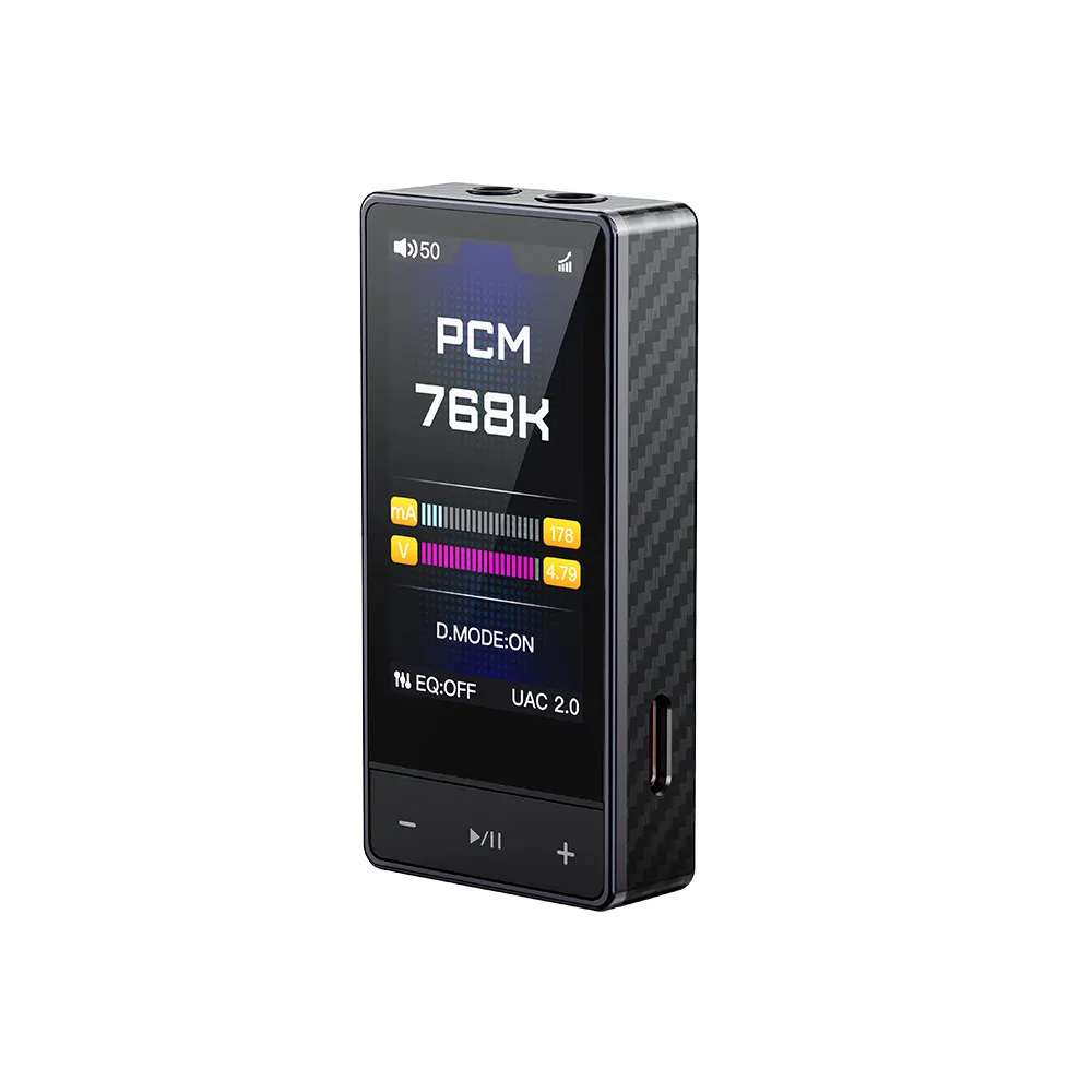 【FIIO】QX13 隨身型USB解碼耳機轉換器碳纖維-黑色款