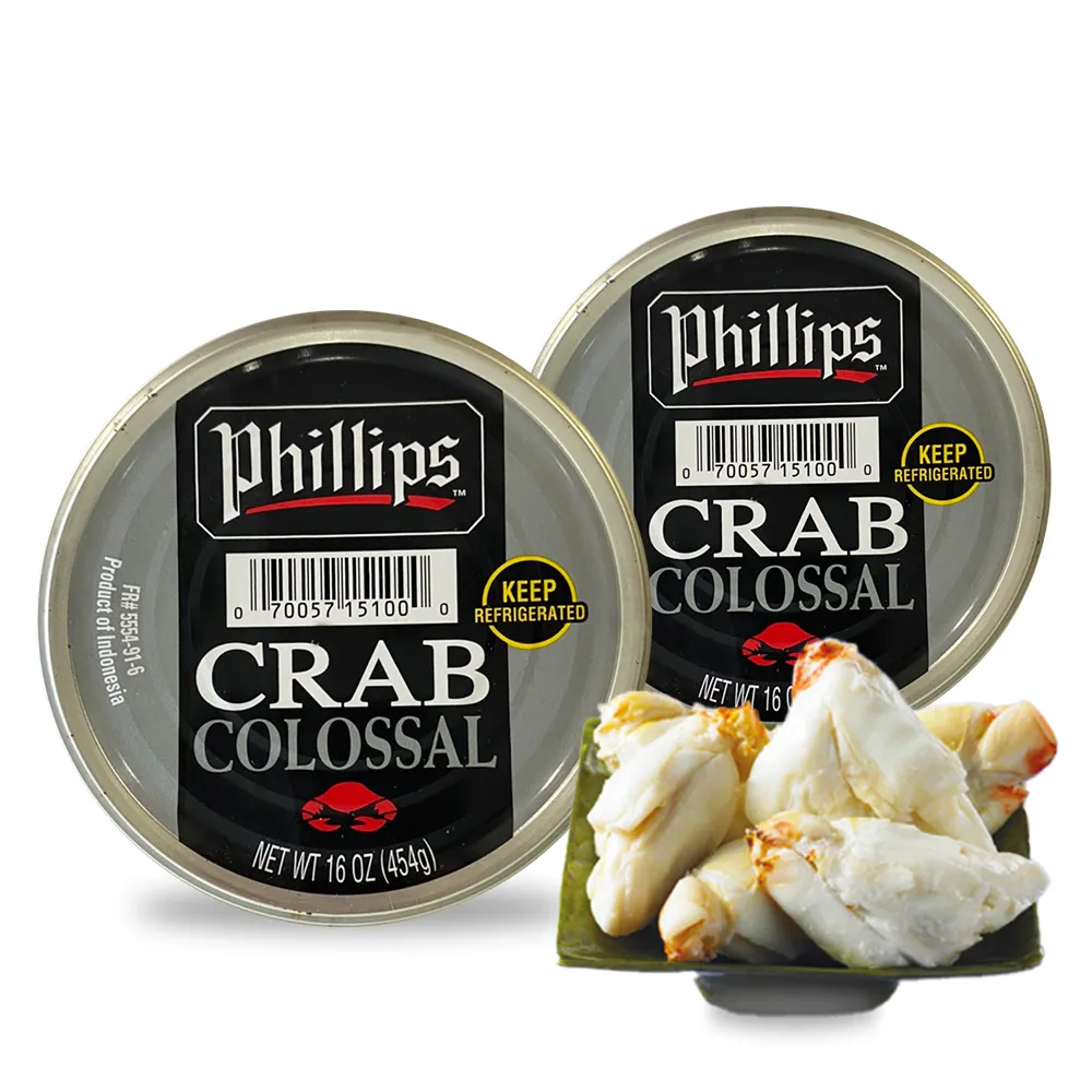 【Phillips】極品圓心肩肉 454g x2入組(藍泳蟹 新鮮 開罐料理)