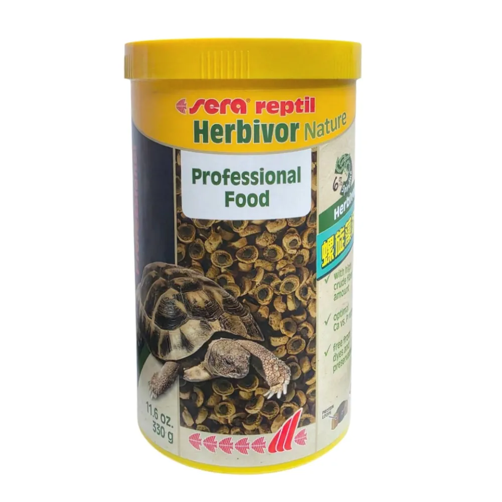 【Sera 德國喜瑞】草食性 爬蟲類頂級甜甜圈飼料1000ml添加螺旋藻(陸龜飼料蜥蜴等適用 S18121)