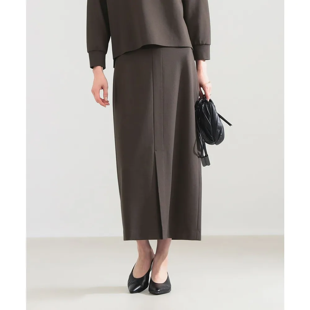 【BEAMS】官方旗艦館 Demi-Luxe BEAMS / 女裝 羅馬布 正面開衩 長裙