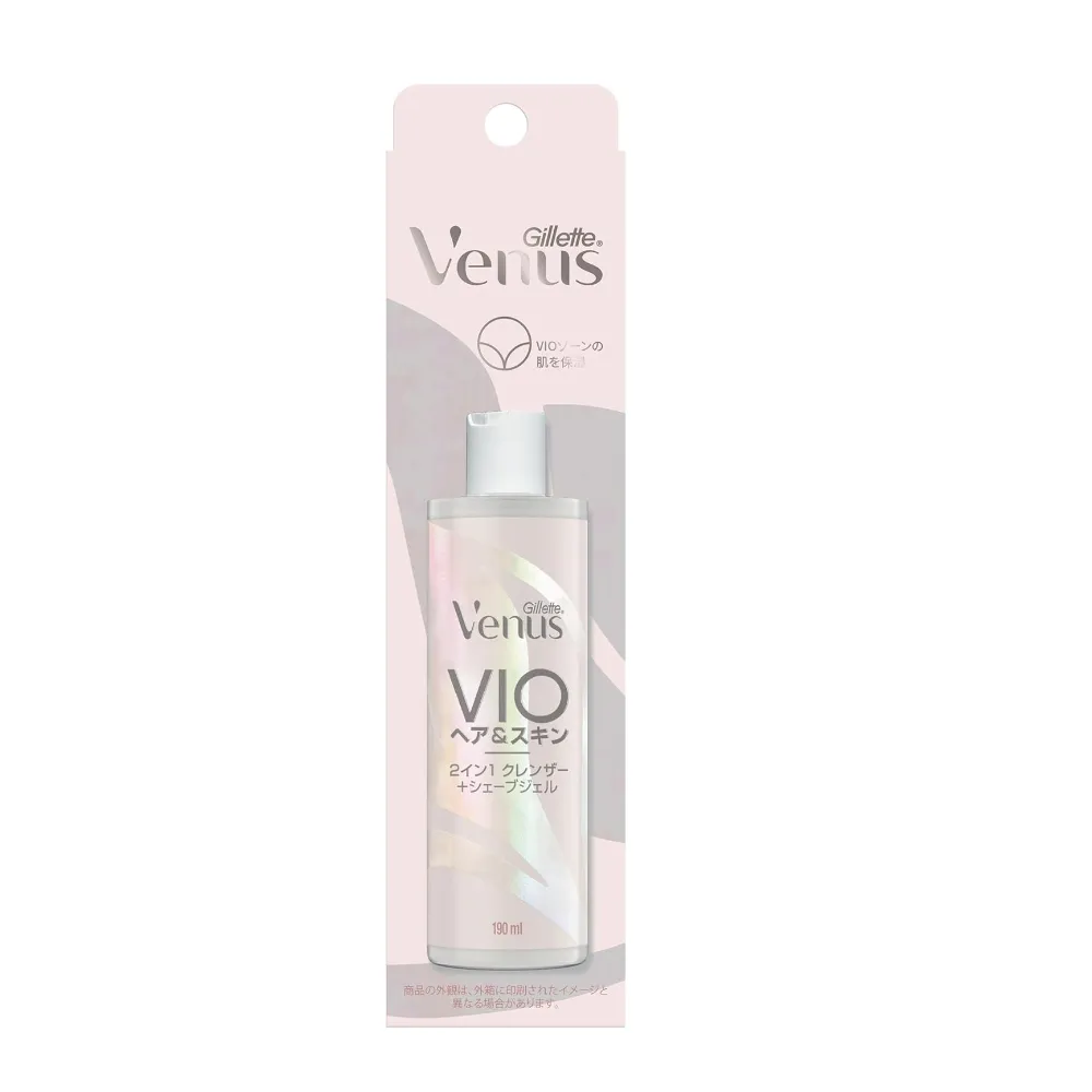 【Gillette 吉列】VENUS VIO 日本製 毛髮皮膚專用潤滑凝膠190ml(私密處凝膠 毛髮潤滑凝膠 除毛潤滑膠)