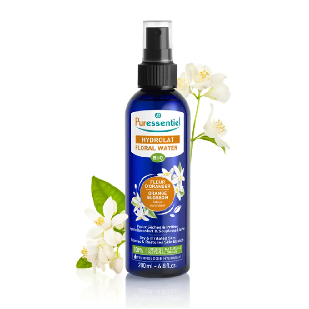 【Puressentiel 璞萃】柔嫩保濕 橙花純露花水 200ml(苦橙花/調理肌膚紋路/保養)