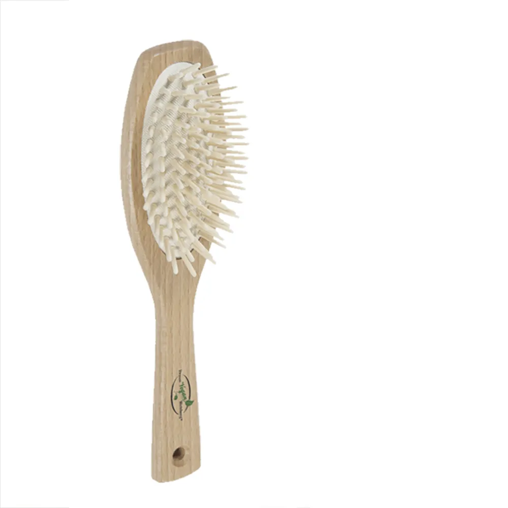 【BRAUN WETTBURG 珀薇】德國製好舒壓圓形大木齒氣墊好按摩梳(氣墊好按摩梳/梳頭按摩美容/雙11)