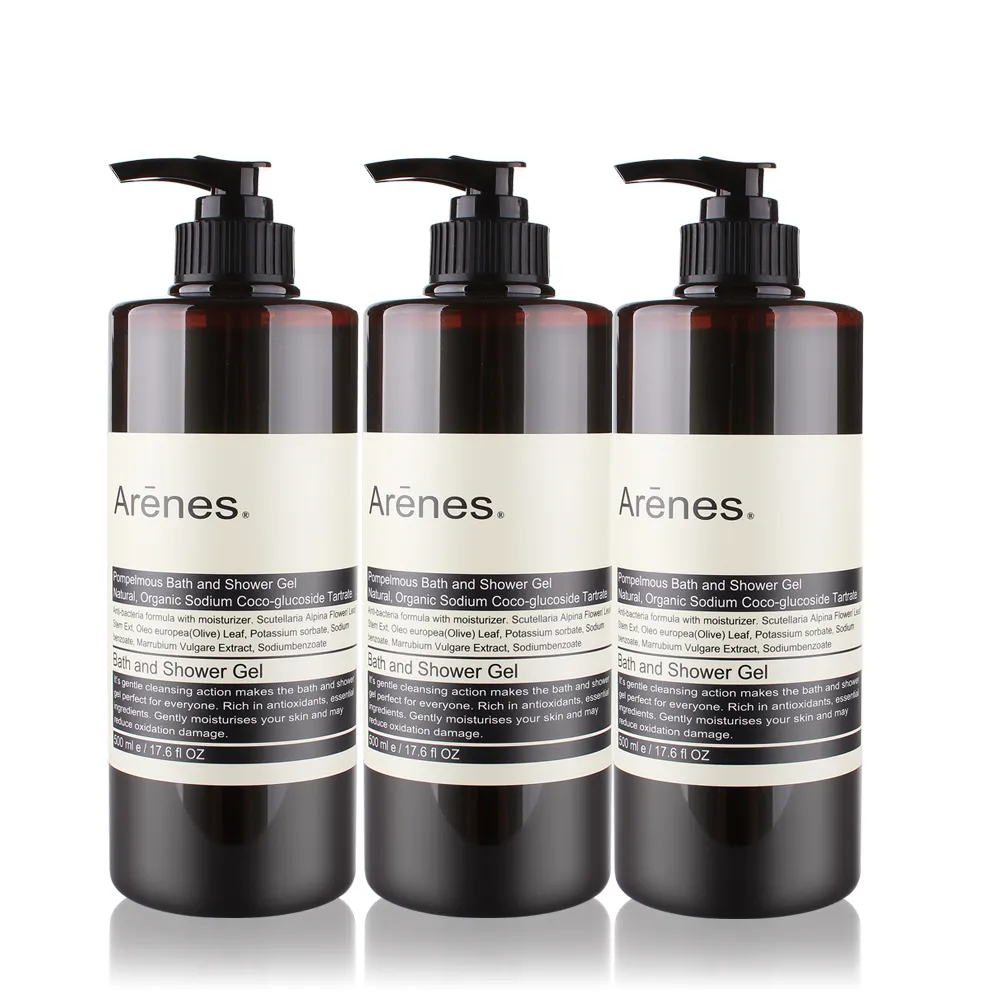 【Arenes】青柚草本沐浴露500ml(3入組)