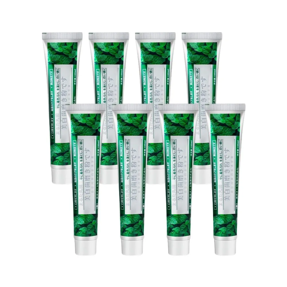 【iBloom】三井美白去漬牙膏100ml 綠葉 8入組 (去漬潔白 雙重薄荷 清新口氣)