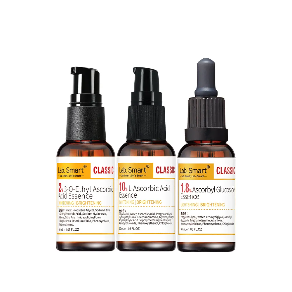 【Dr.Hsieh 達特醫】LabSmart維生素C美白3件組(10%維生素C+2%乙基C+1.8%維生素C醣) 無盒30mL