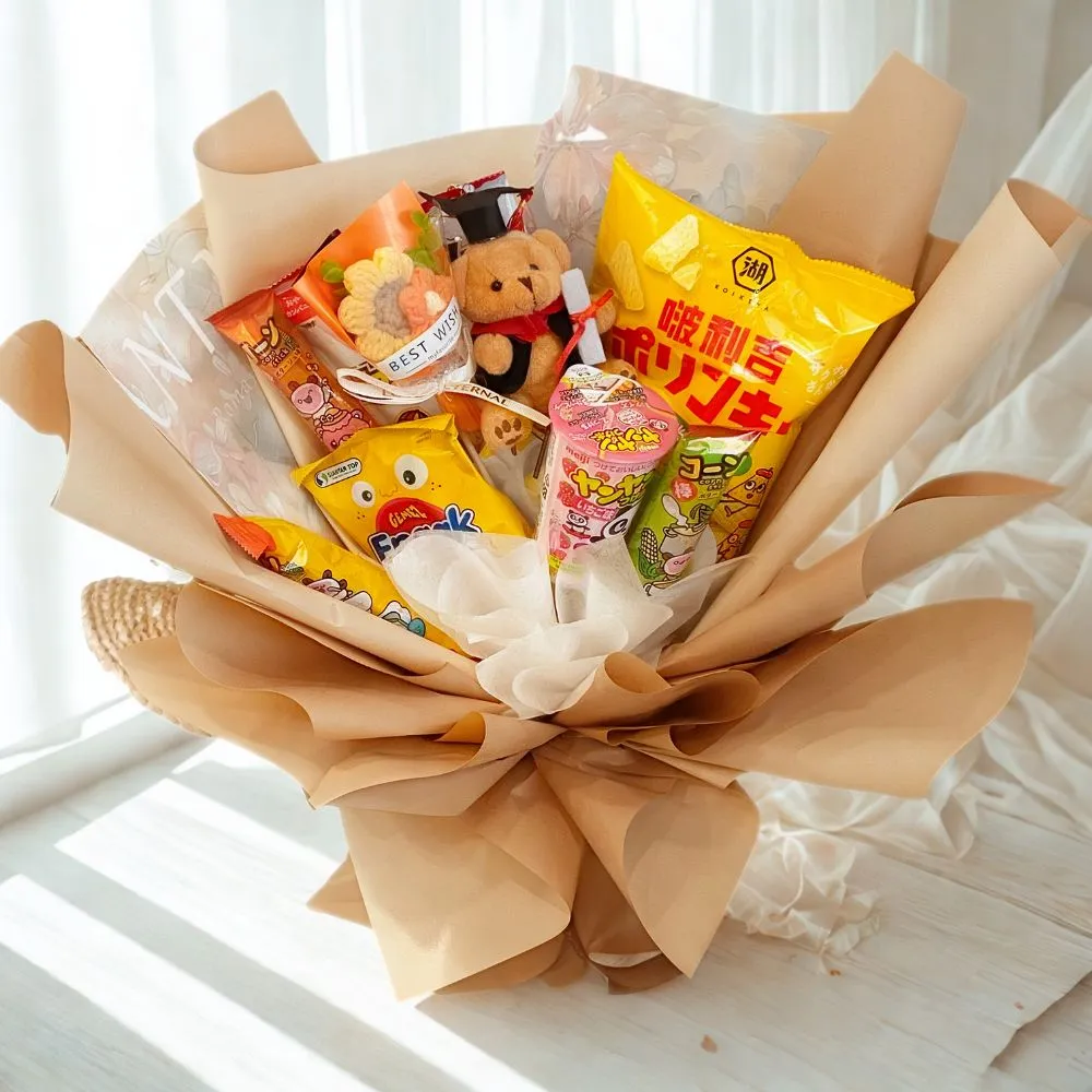 【GXS】零食花束 畢業花束 畢業禮物 生日禮物(零食花束 畢業花束 畢業禮物)