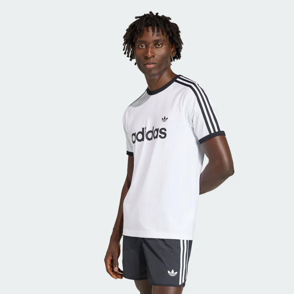【adidas 愛迪達】運動 休閒 短袖 T恤 男上衣 3S RINGER T(KF0418)