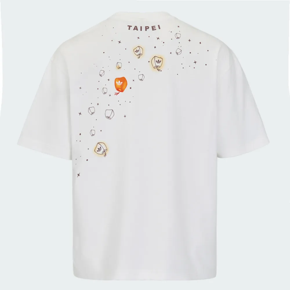 【adidas 愛迪達】Taipei Tee SS 男 T恤 運動上衣 休閒短袖 城市限定 白 棕 亞版(KZ0533)
