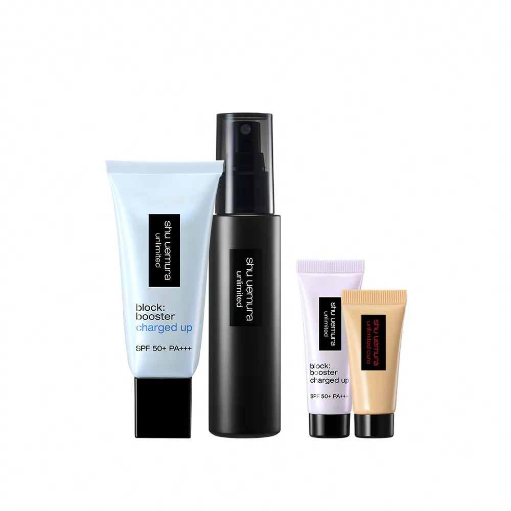 【Shu uemura 植村秀】官方直營 無極限裸肌明星組(Shu uemura/定妝噴霧+亮顏乳)