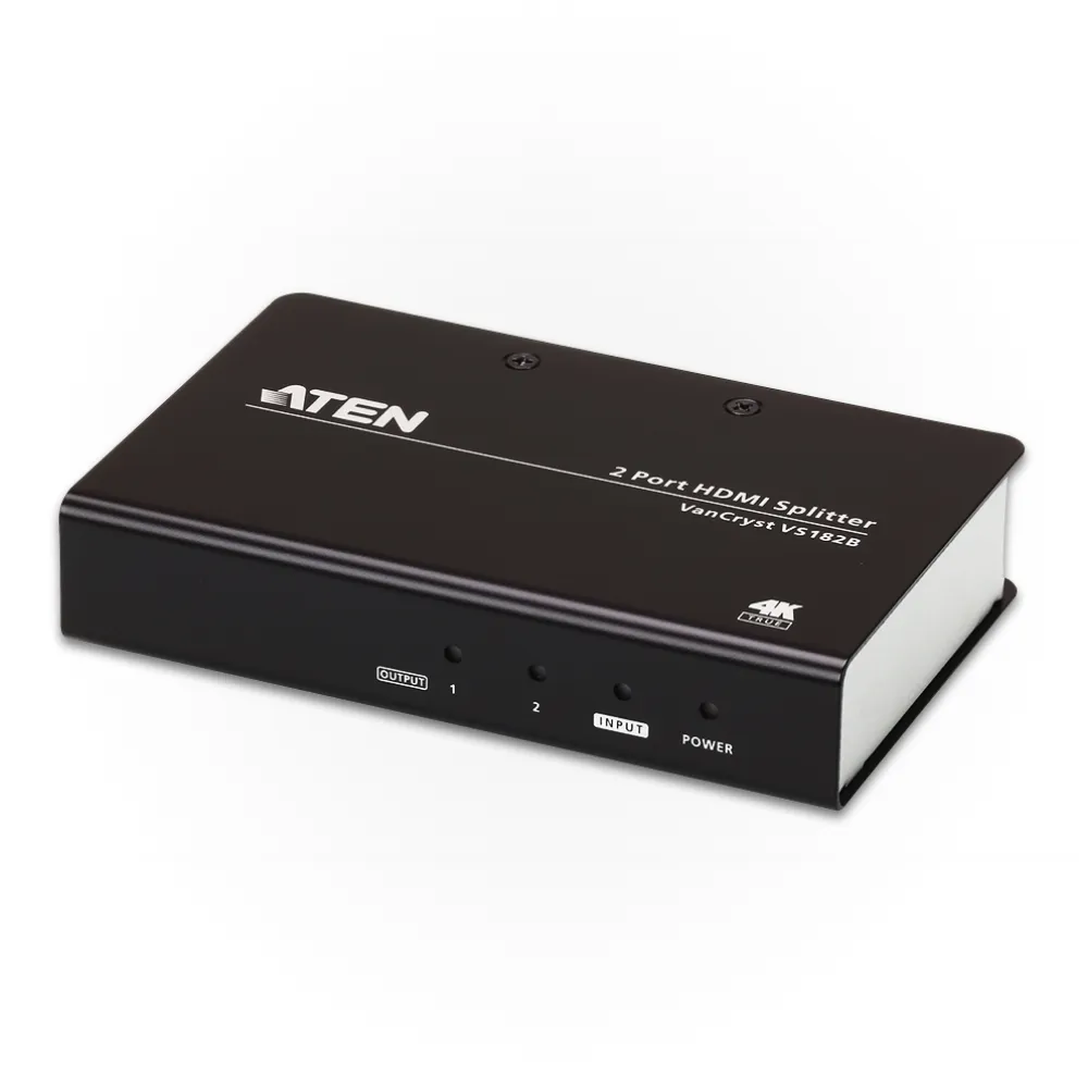 【ATEN】2 埠 True 4K HDMI 影音分配器(VS182B)