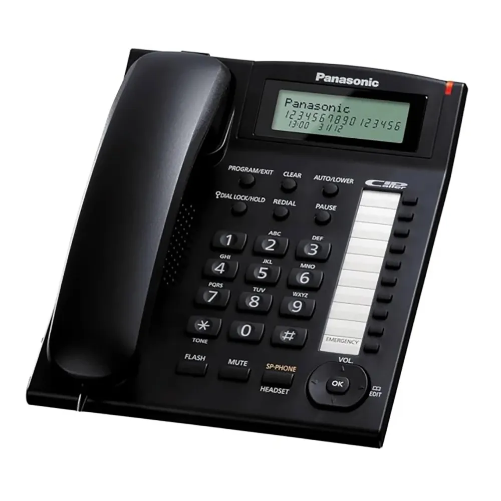 【Panasonic 國際牌】多功能來電顯示有線電話-經典黑(KX-TS880)