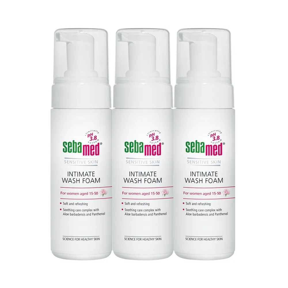 【SEBAMED 施巴】護潔泡泡慕斯150mlx3入(總代理)