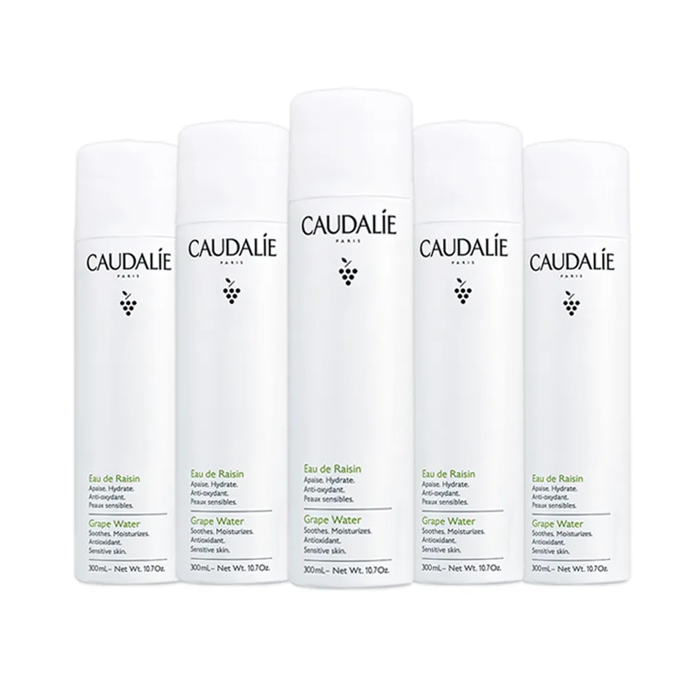 【CAUDALIE 歐緹麗】有機葡萄籽水保濕噴霧300mlx5