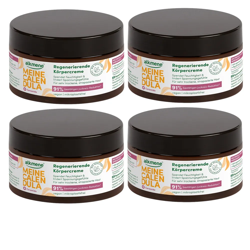 【德國alkmene】4入組我的金盞花身體乳霜200ml(總代理公司貨)