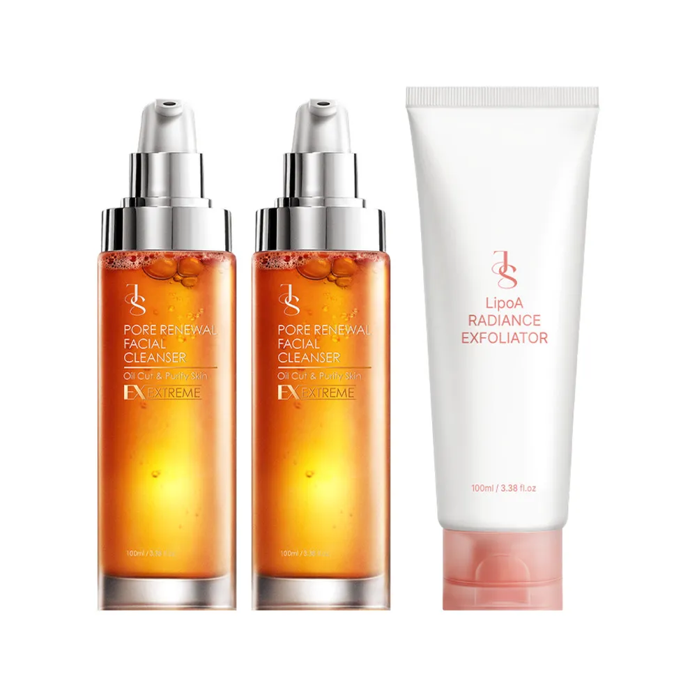【JS 婕洛妮絲】LipoA煥膚去角質凝露100ml+81酵素去黑頭潔顏露100mlx2(透亮平滑.瓦解粉刺)