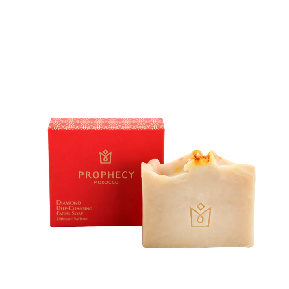 【Prophecy Morocco 鉑翡斯】晶鑽絕世番紅花極緻潔顏皂 120g(白雪公主皂/潔顏皂)