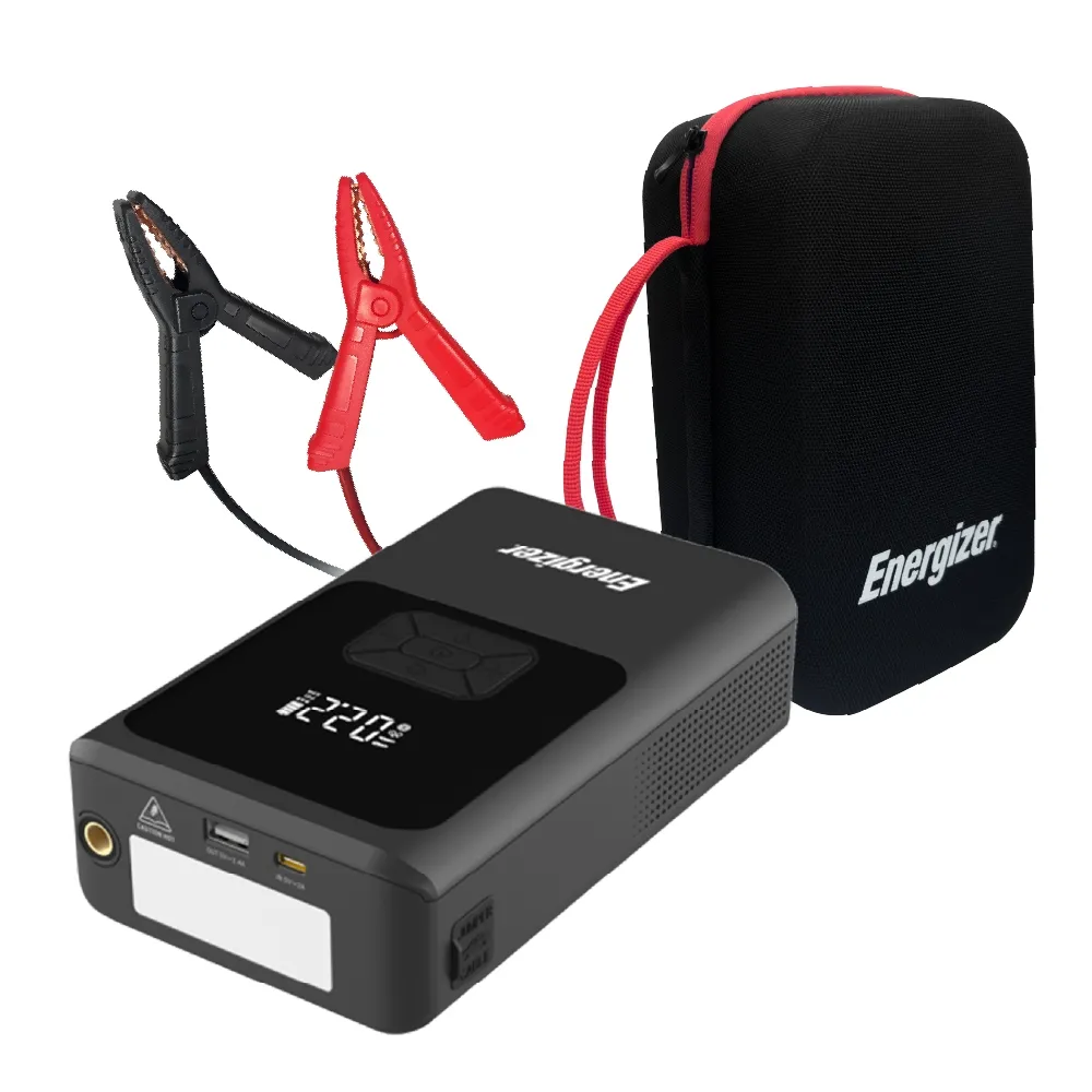 【Energizer 勁量】4合1 電動打氣/啟動救援機 JE10000JP(無線打氣 救車 照明 充電 贈收納包)