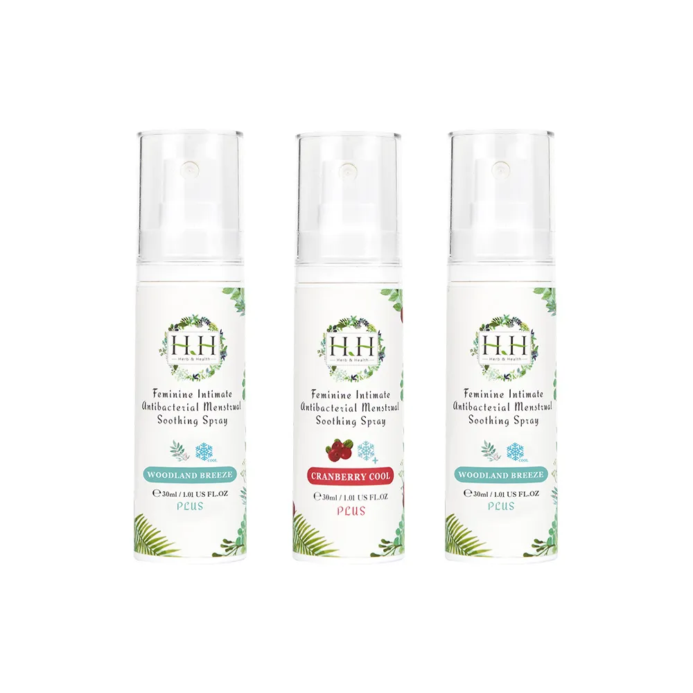 【HH 草本新淨界】私密經期抗菌舒緩噴霧PLUS30mlx3入(私密噴霧 經期噴霧)