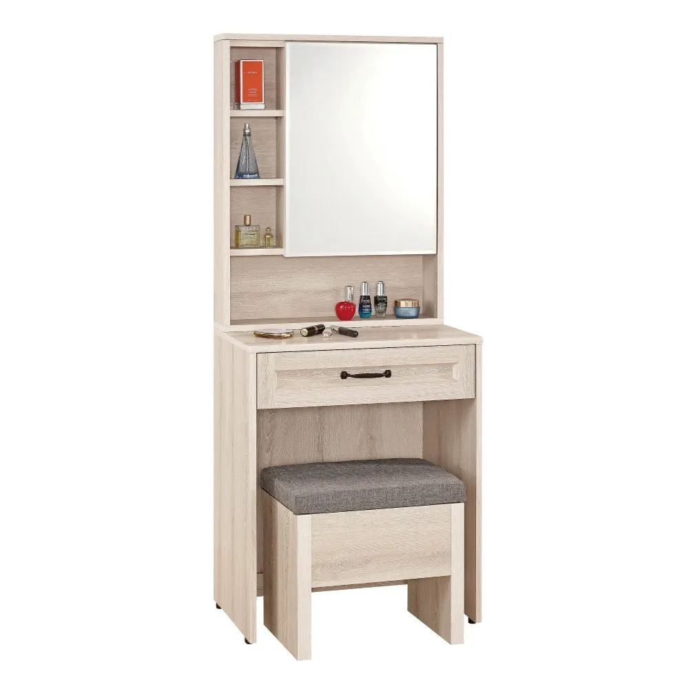 【WAKUHOME 瓦酷家具】Shirley2尺化妝台 全組 A002-059-2