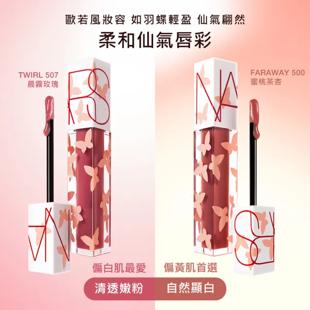 【NARS】官方直營 激情過後嫩唇油夏日秘旅版(唇油/唇彩/水光唇) 愛地球組