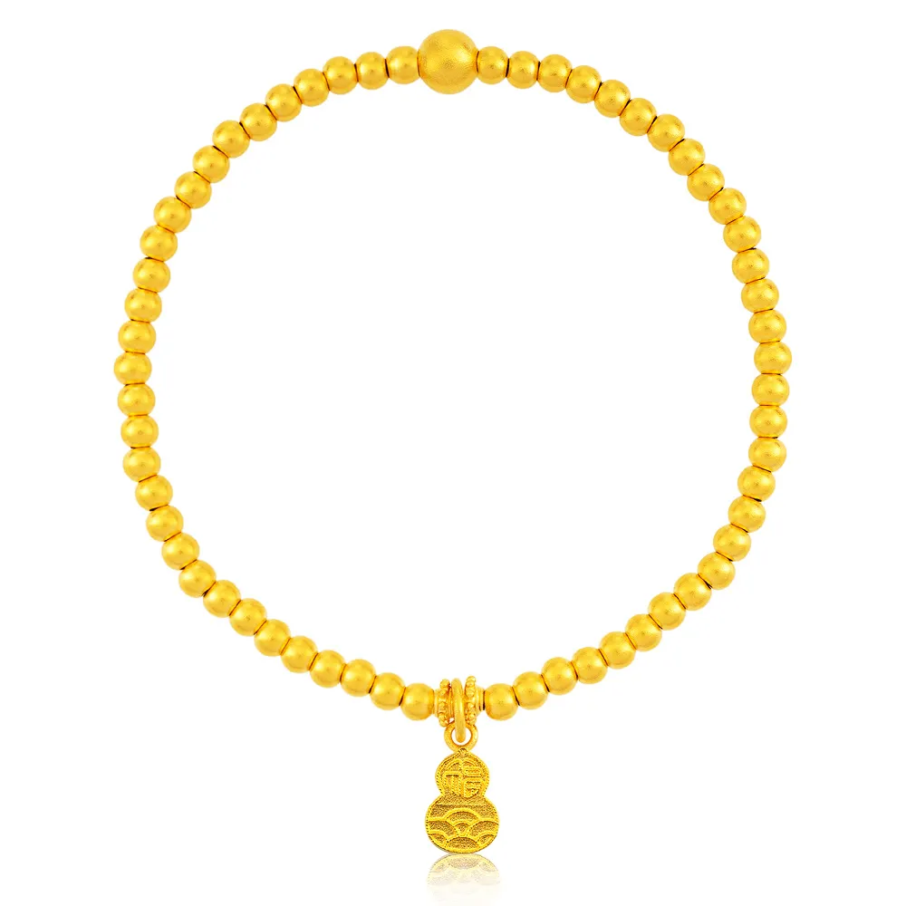 【Just Gold 鎮金店】雋藏 福運常在 黃金手鍊